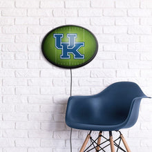 Load image into Gallery viewer, Kentucky Wildcats: On the 50 - Oval Slimline Lighted Wall Sign - The Fan-Brand