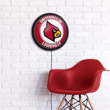 Load image into Gallery viewer, Louisville Cardinals: Round Slimline Lighted Wall Sign - The Fan-Brand