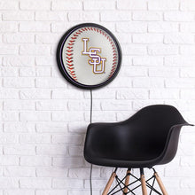 Load image into Gallery viewer, LSU Tigers: Baseball - Slimline Lighted Wall Sign - The Fan-Brand