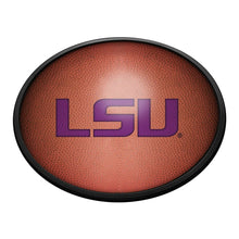 Load image into Gallery viewer, LSU Tigers: Pigskin - Oval Slimline Lighted Wall Sign - The Fan-Brand