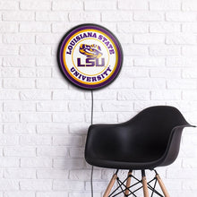 Load image into Gallery viewer, LSU Tigers: Round Slimline Lighted Wall Sign - The Fan-Brand