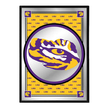 Load image into Gallery viewer, LSU Tigers: Team Spirit - Framed Mirrored Wall Sign - The Fan-Brand