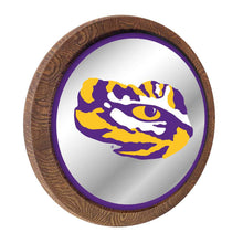 Load image into Gallery viewer, LSU Tigers: Tiger Eye - "Faux" Barrel Top Mirrored Wall Sign - The Fan-Brand