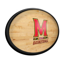 Load image into Gallery viewer, Maryland Terrapins: Hardwood - Oval Slimline Lighted Wall Sign - The Fan-Brand
