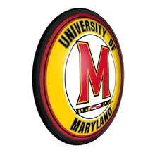 Load image into Gallery viewer, Maryland Terrapins: Round Slimline Lighted Wall Sign - The Fan-Brand