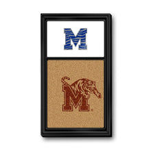 Load image into Gallery viewer, Memphis Tigers: Dual Logo, Striped M - Cork Note Board - The Fan-Brand