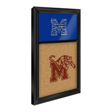 Load image into Gallery viewer, Memphis Tigers: Dual Logo, Striped M - Cork Note Board - The Fan-Brand