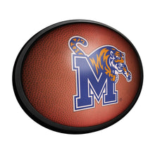 Load image into Gallery viewer, Memphis Tigers: Pigskin - Oval Slimline Lighted Wall Sign - The Fan-Brand