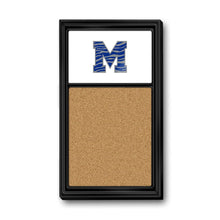 Load image into Gallery viewer, Memphis Tigers: Striped M - Cork Note Board - The Fan-Brand