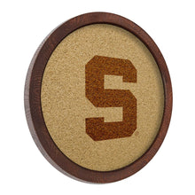 Load image into Gallery viewer, Michigan State Spartans: Block S - "Faux" Barrel Framed Cork Board - The Fan-Brand