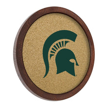 Load image into Gallery viewer, Michigan State Spartans: "Faux" Barrel Framed Cork Board - The Fan-Brand