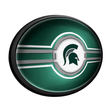Load image into Gallery viewer, Michigan State Spartans: Oval Slimline Lighted Wall Sign - The Fan-Brand
