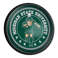 Load image into Gallery viewer, Michigan State Spartans: Sparty - Round Slimline Lighted Wall Sign - The Fan-Brand