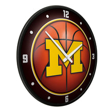 Load image into Gallery viewer, Michigan Wolverines: Basketball - Modern Disc Wall Clock - The Fan-Brand