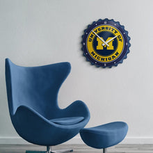 Load image into Gallery viewer, Michigan Wolverines: Bottle Cap Wall Clock - The Fan-Brand
