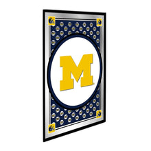 Load image into Gallery viewer, Michigan Wolverines: Team Spirit, M - Framed Mirrored Wall Sign - The Fan-Brand