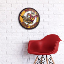 Load image into Gallery viewer, Minnesota Golden Gophers: Goldy - Round Slimline Lighted Wall Sign - The Fan-Brand