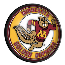 Load image into Gallery viewer, Minnesota Golden Gophers: Goldy - Round Slimline Lighted Wall Sign - The Fan-Brand