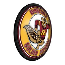 Load image into Gallery viewer, Minnesota Golden Gophers: Goldy - Round Slimline Lighted Wall Sign - The Fan-Brand