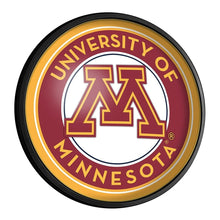 Load image into Gallery viewer, Minnesota Golden Gophers: Round Slimline Lighted Wall Sign - The Fan-Brand