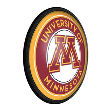Load image into Gallery viewer, Minnesota Golden Gophers: Round Slimline Lighted Wall Sign - The Fan-Brand