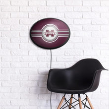 Load image into Gallery viewer, Mississippi State Bulldogs: Oval Slimline Lighted Wall Sign - The Fan-Brand