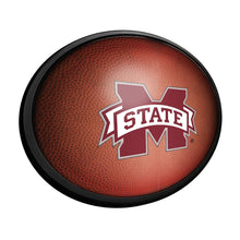 Load image into Gallery viewer, Mississippi State Bulldogs: Pigskin - Oval Slimline Lighted Wall Sign - The Fan-Brand