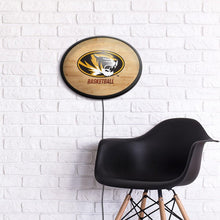 Load image into Gallery viewer, Missouri Tigers: Hardwood - Oval Slimline Lighted Wall Sign - The Fan-Brand