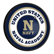 Load image into Gallery viewer, Navy Midshipmen: Round Slimline Lighted Wall Sign - The Fan-Brand