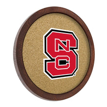 Load image into Gallery viewer, NC State Wolfpack: "Faux" Barrel Framed Cork Board - The Fan-Brand