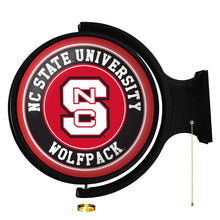 Load image into Gallery viewer, NC State Wolfpack: Original Round Rotating Lighted Wall Sign - The Fan-Brand