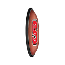 Load image into Gallery viewer, NC State Wolfpack: Pigskin - Oval Slimline Lighted Wall Sign - The Fan-Brand