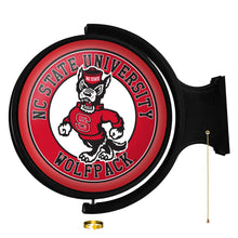 Load image into Gallery viewer, NC State Wolfpack: Tuffy - Original Round Rotating Lighted Wall Sign - The Fan-Brand