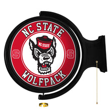 Load image into Gallery viewer, NC State Wolfpack: Tuffy's Face - Original Round Rotating Lighted Wall Sign - The Fan-Brand
