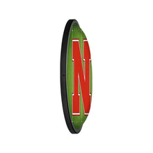 Load image into Gallery viewer, Nebraska Cornhuskers: On the 50 - Oval Slimline Lighted Wall Sign - The Fan-Brand