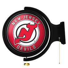 Load image into Gallery viewer, New Jersey Devils: Original Round Rotating Lighted Wall Sign - The Fan-Brand