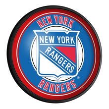 Load image into Gallery viewer, New York Rangers: Round Slimline Lighted Wall Sign - The Fan-Brand
