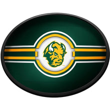 Load image into Gallery viewer, North Dakota State Bison: Oval Slimline Lighted Wall Sign - The Fan-Brand