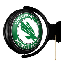 Load image into Gallery viewer, North Texas Mean Green: Original Round Rotating Lighted Wall Sign - The Fan-Brand