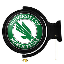Load image into Gallery viewer, North Texas Mean Green: Original Round Rotating Lighted Wall Sign - The Fan-Brand
