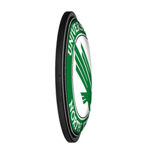 Load image into Gallery viewer, North Texas Mean Green: Round Slimline Lighted Wall Sign - The Fan-Brand