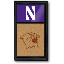 Load image into Gallery viewer, Northwestern Wildcats: Dual Logo - Cork Note Board - The Fan-Brand