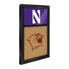 Load image into Gallery viewer, Northwestern Wildcats: Dual Logo - Cork Note Board - The Fan-Brand