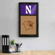 Load image into Gallery viewer, Northwestern Wildcats: Dual Logo - Cork Note Board - The Fan-Brand