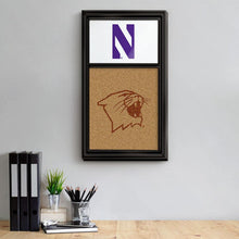 Load image into Gallery viewer, Northwestern Wildcats: Dual Logo - Cork Note Board - The Fan-Brand