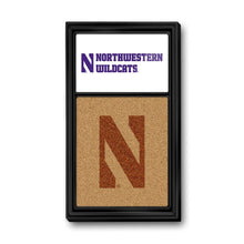 Load image into Gallery viewer, Northwestern Wildcats: NU, Dual Logo - Cork Note Board - The Fan-Brand