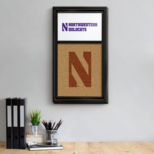 Load image into Gallery viewer, Northwestern Wildcats: NU, Dual Logo - Cork Note Board - The Fan-Brand