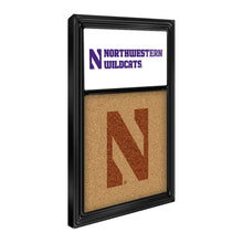Load image into Gallery viewer, Northwestern Wildcats: NU, Dual Logo - Cork Note Board - The Fan-Brand