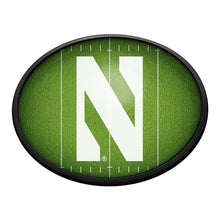 Load image into Gallery viewer, Northwestern Wildcats: On the 50 - Oval Slimline Lighted Wall Sign - The Fan-Brand