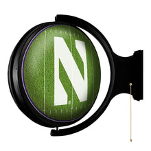 Load image into Gallery viewer, Northwestern Wildcats: On the 50 - Rotating Lighted Wall Sign - The Fan-Brand